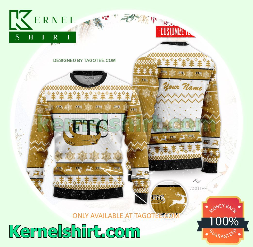 Flagler Technical College Logo Xmas Knit Sweaters