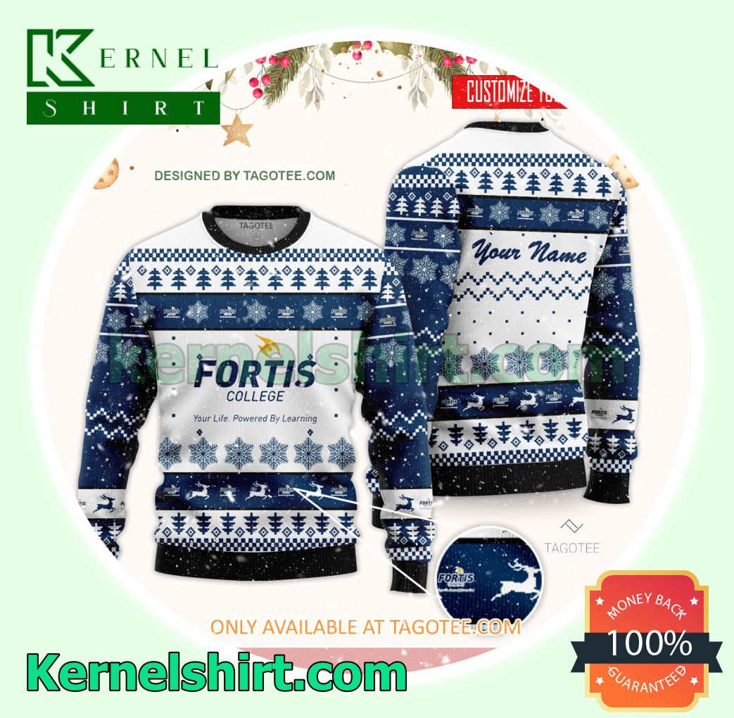 Fortis College Logo Xmas Knit Sweaters