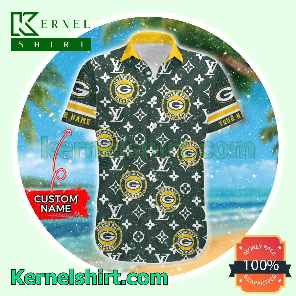 Wonderful Green Bay Packers Luxury Louis Vuitton Beach Shirt