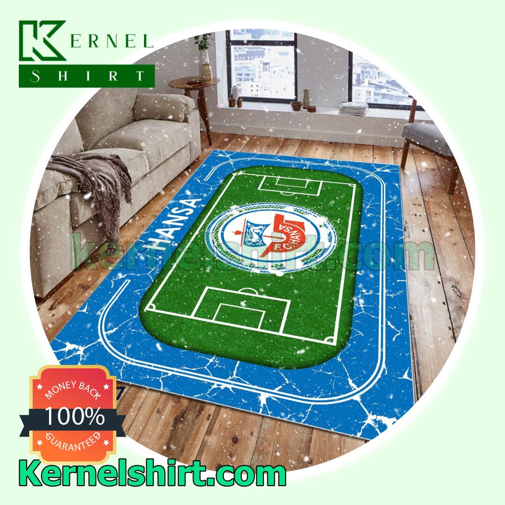 Hansa Rostock Fan Rectangle Rug