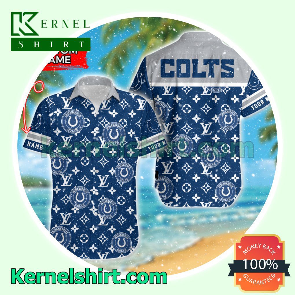 Indianapolis Colts Luxury Louis Vuitton Beach Shirt