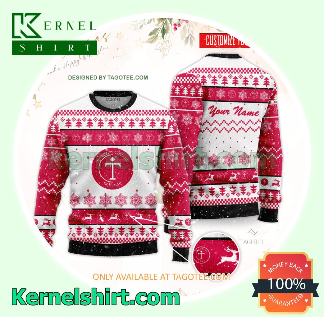 Integrity College of Health Logo Xmas Knit Sweaters