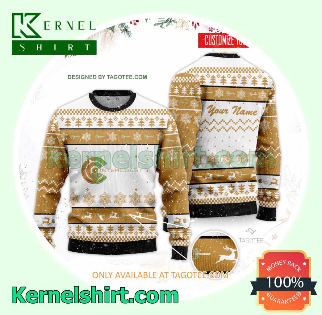 InterCoast Colleges Logo Xmas Knit Sweaters