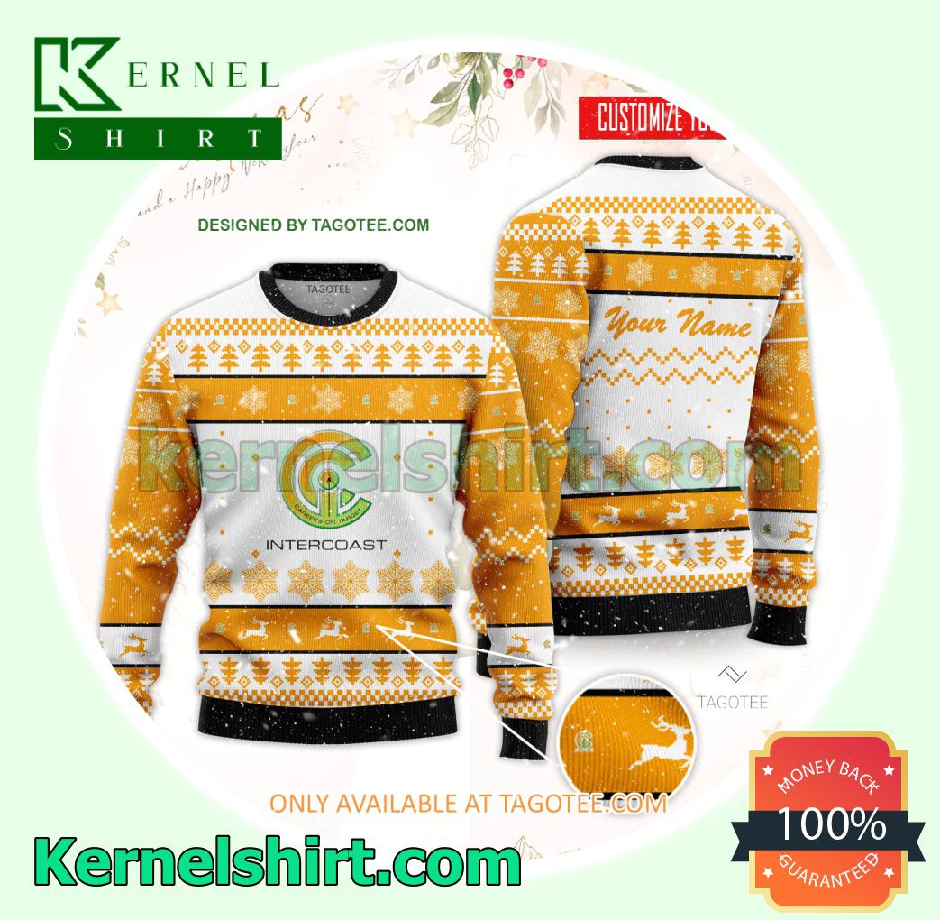 InterCoast Colleges-West Covina Logo Xmas Knit Sweaters