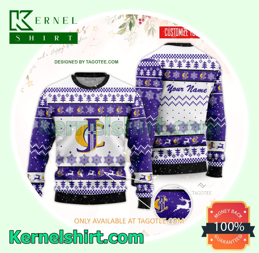 Jacksonville College Logo Xmas Knit Sweaters