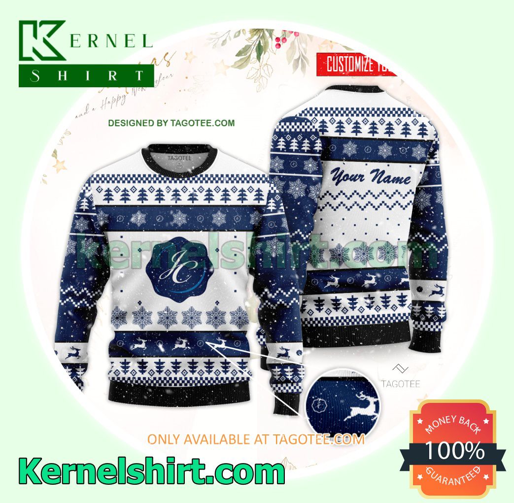 Jefferson College of Health Sciences Logo Xmas Knit Sweaters