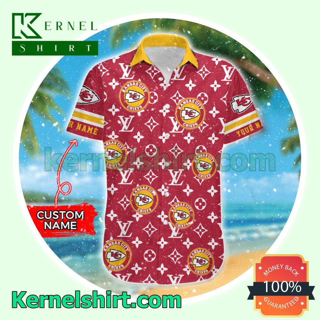 3D Kansas City Chiefs Luxury Louis Vuitton Beach Shirt