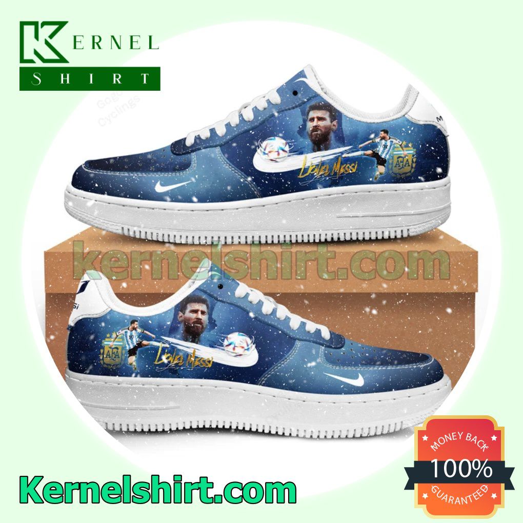 Leo Messi 10 Champion World Cup Qatar Air Force Sneakers