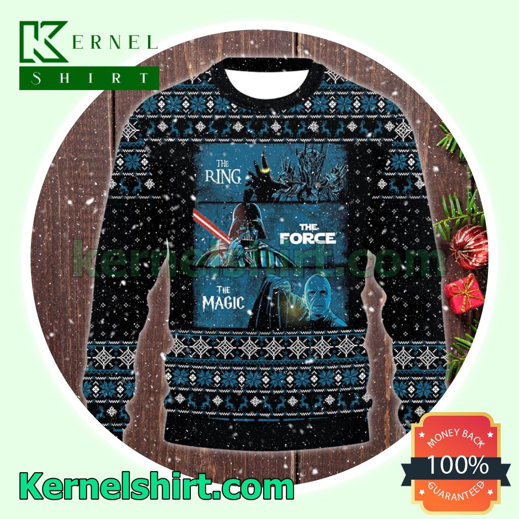 Lord Of The Rings The Ring The Force The Magic Xmas Knitted Sweaters