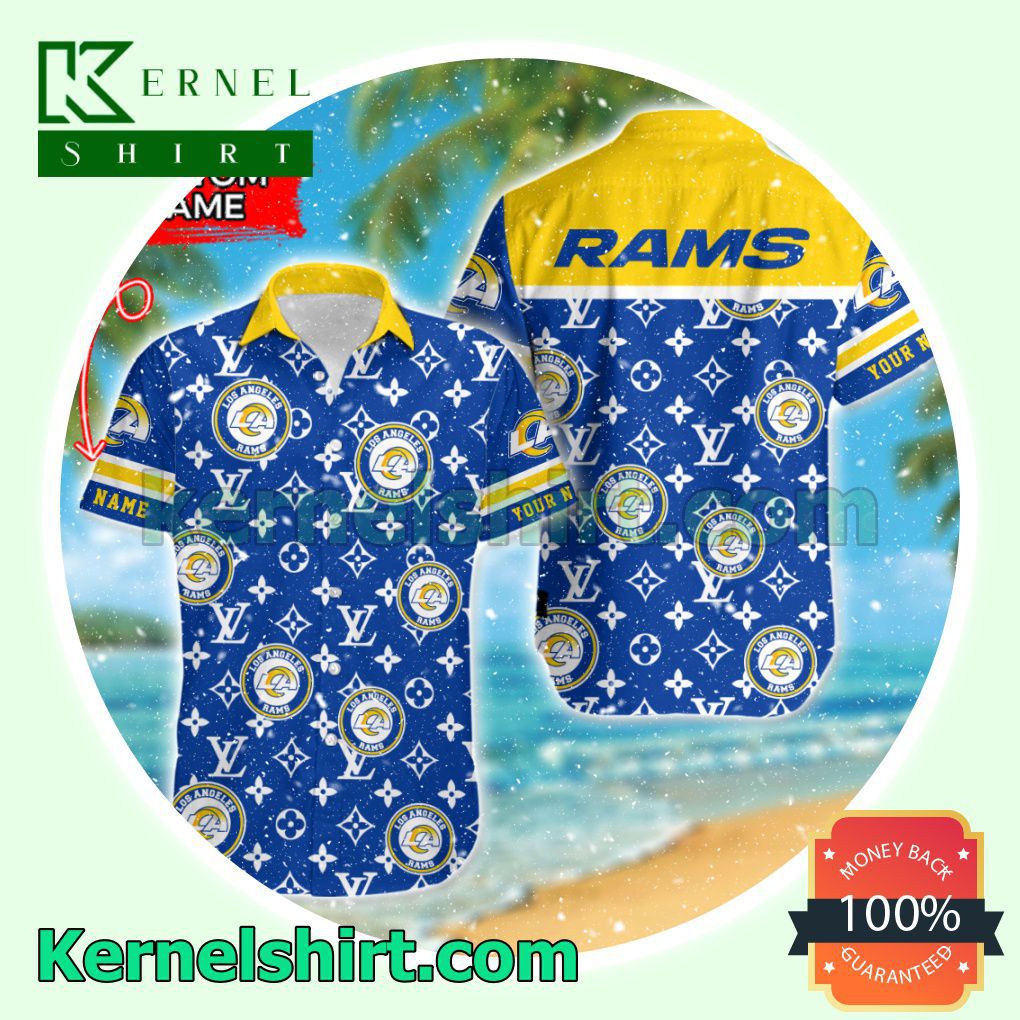 Los Angeles Rams Luxury Louis Vuitton Beach Shirt