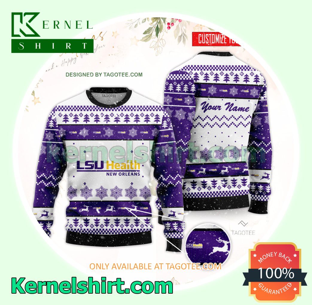 Louisiana State University Health Sciences Center-New Orleans Student Xmas Knit Sweaters