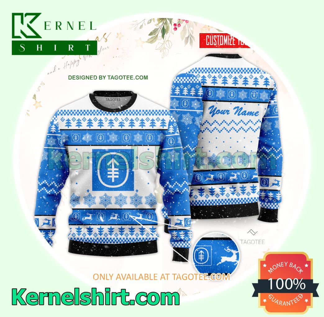 Memorial Hospital School of Radiation Therapy Technology Logo Xmas Knit Sweaters