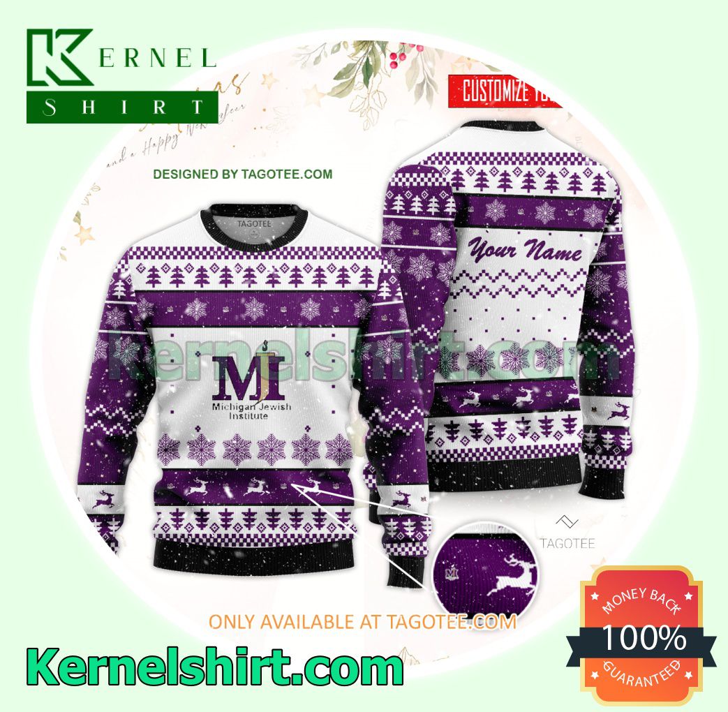 Michigan Jewish Institute Xmas Knit Sweaters