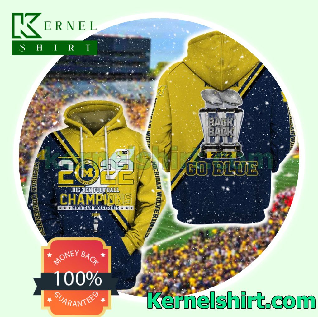 Michigan Wolverines 2022 Big Ten Champions Hawaiian Polo Shirt