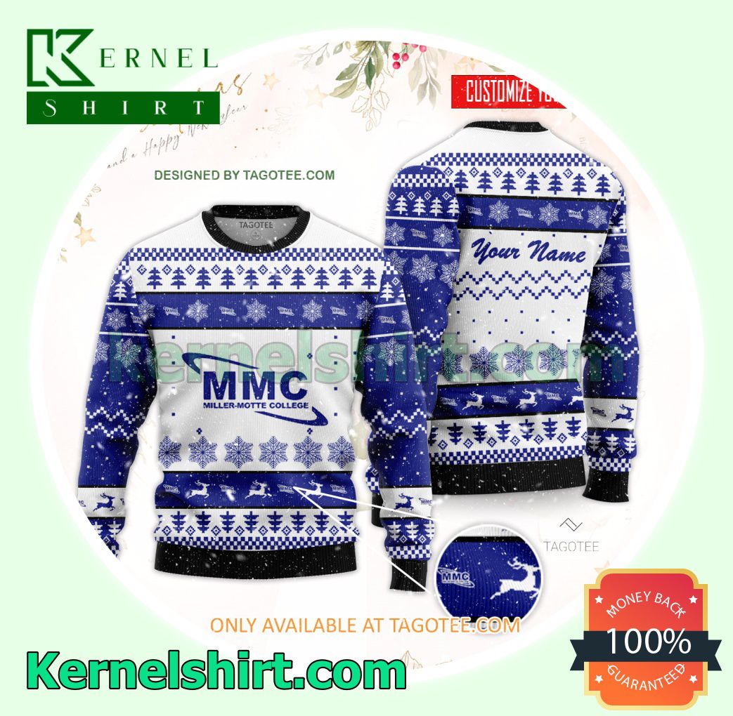 Miller-Motte College Logo Xmas Knit Sweaters