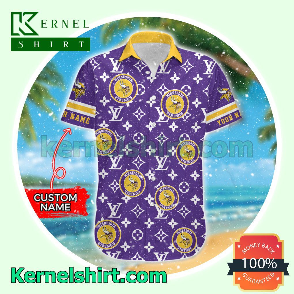 Best Gift Minnesota Vikings Luxury Louis Vuitton Beach Shirt