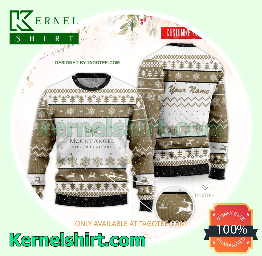 Mount Angel Seminary Teacher Xmas Knit Sweaters