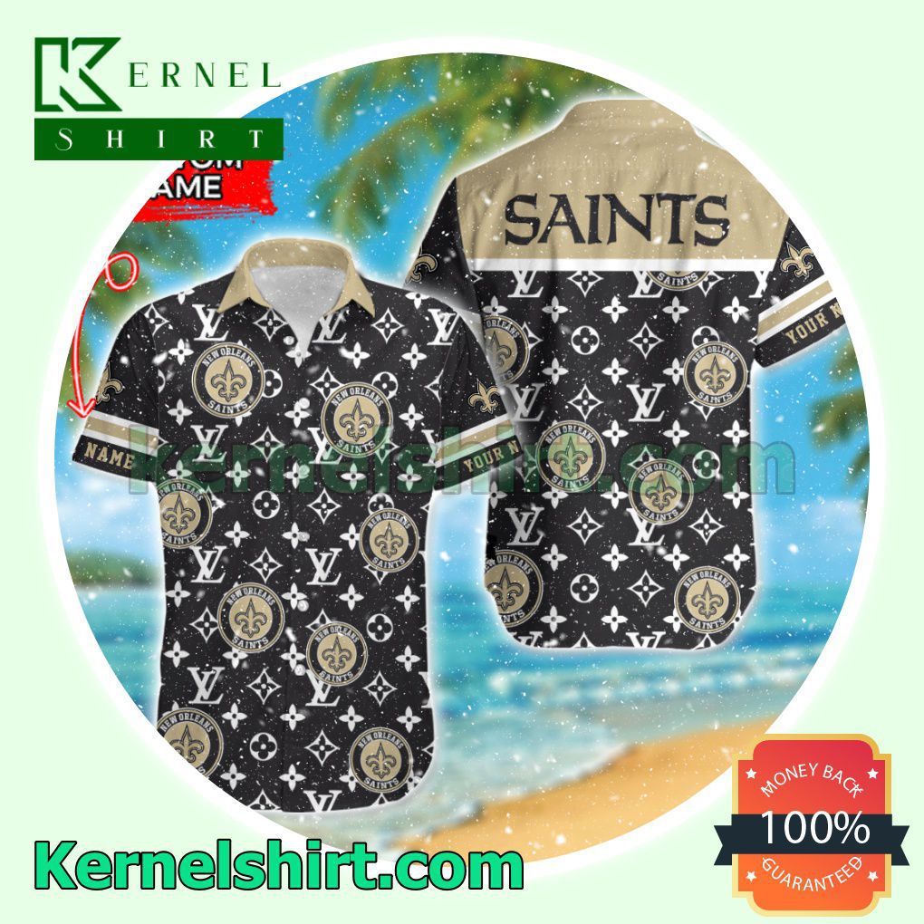 New Orleans Saints Luxury Louis Vuitton Beach Shirt