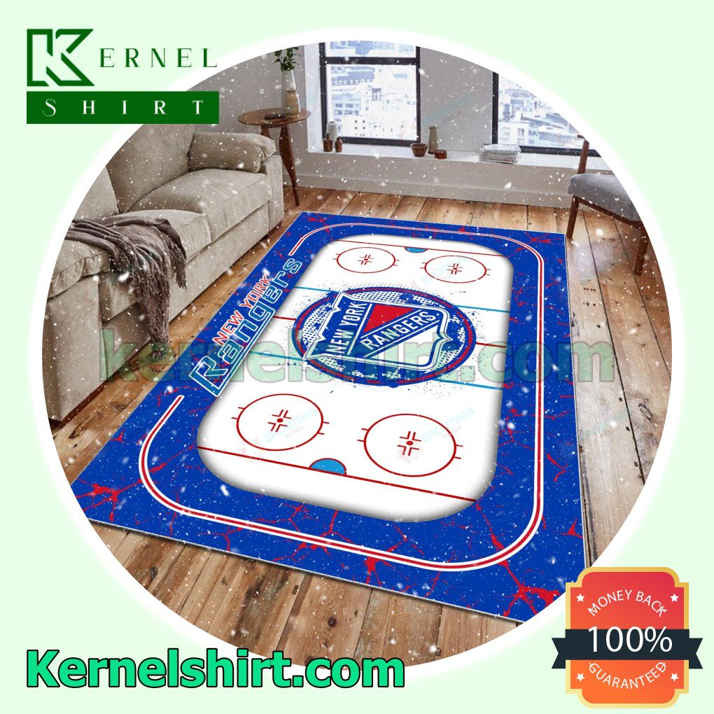 New York Rangers Fan Rectangle Rug