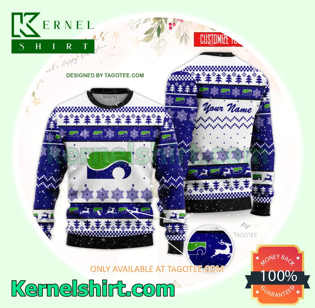 Ocean Corporation Logo Xmas Knit Sweaters
