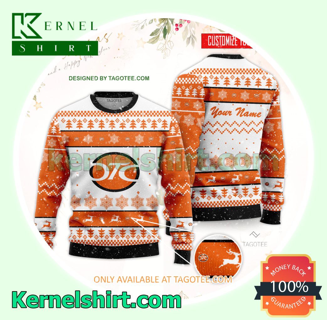 Oklahoma Technical College Logo Xmas Knit Sweaters