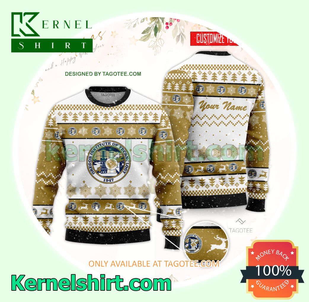 Oregon Institute of Technology Xmas Knit Sweaters