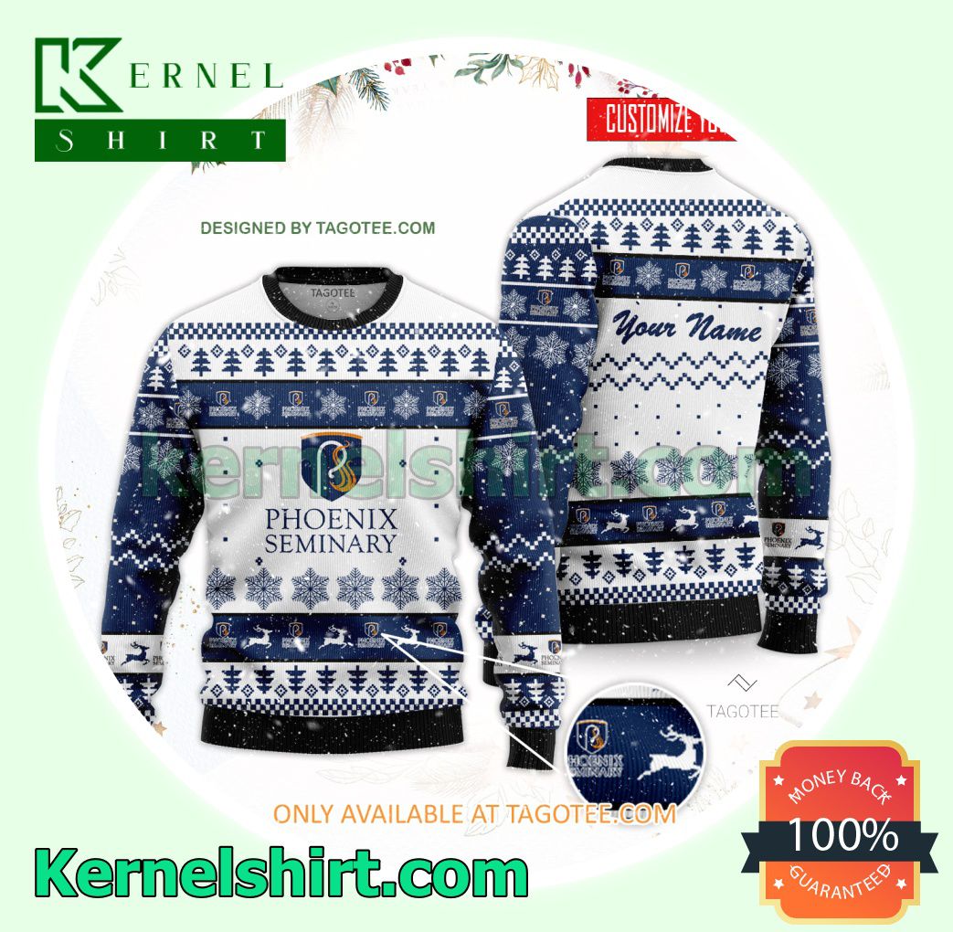 Phoenix Seminary Logo Xmas Knit Sweaters