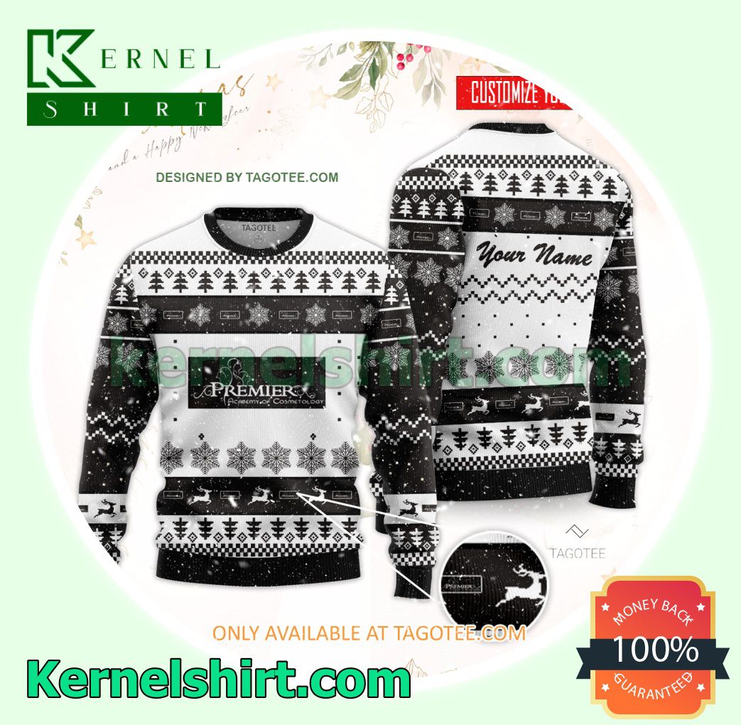 Premier Academy of Cosmetology Xmas Knit Sweaters