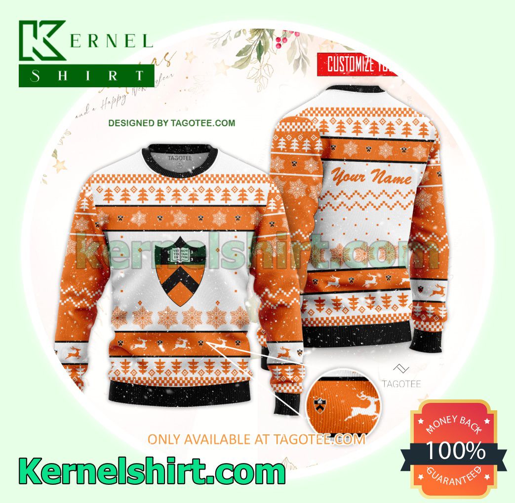 Princeton University Logo Xmas Knit Sweaters