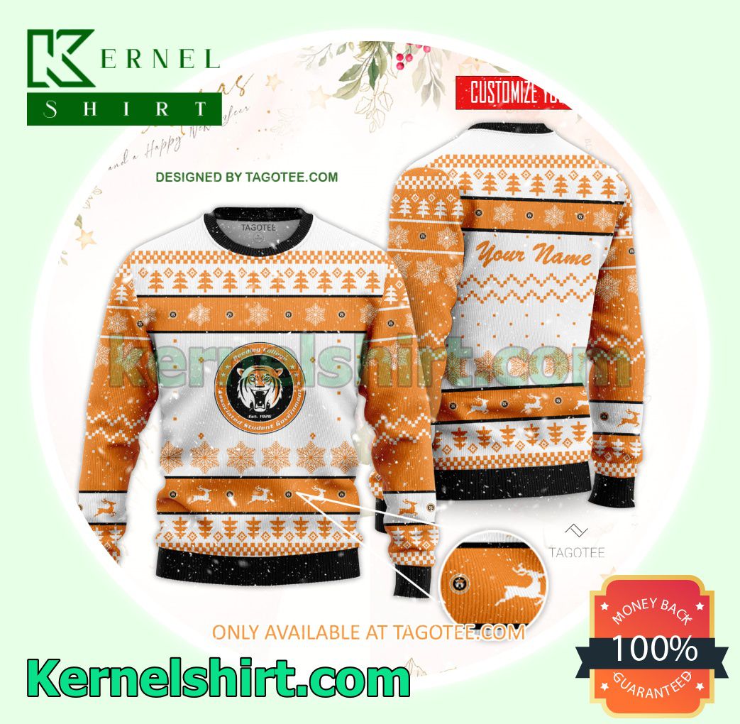 Reedley College Logo Xmas Knit Sweaters