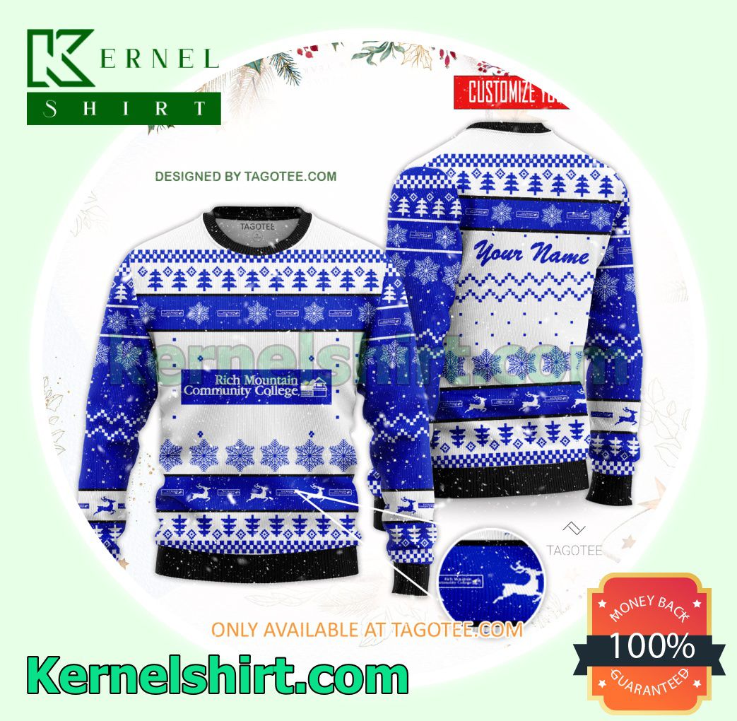 Rich Mountain Community College Xmas Knit Sweaters