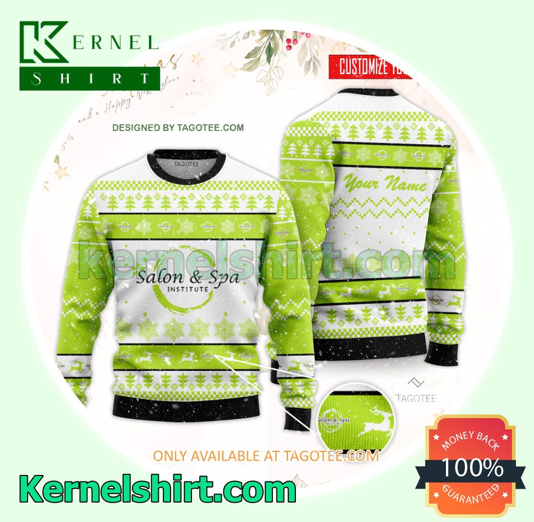 Salon & Spa Institute Logo Xmas Knit Sweaters