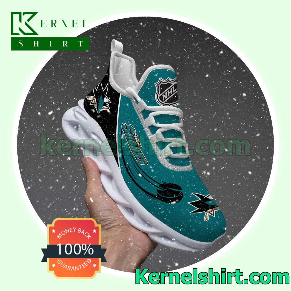 San Jose Sharks Men Walking Sneakers