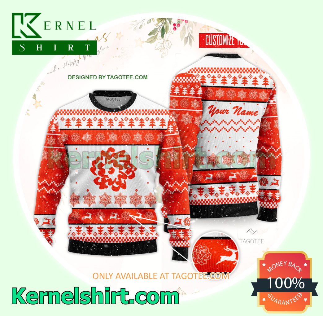 School of Visual Arts Logo Xmas Knit Sweaters