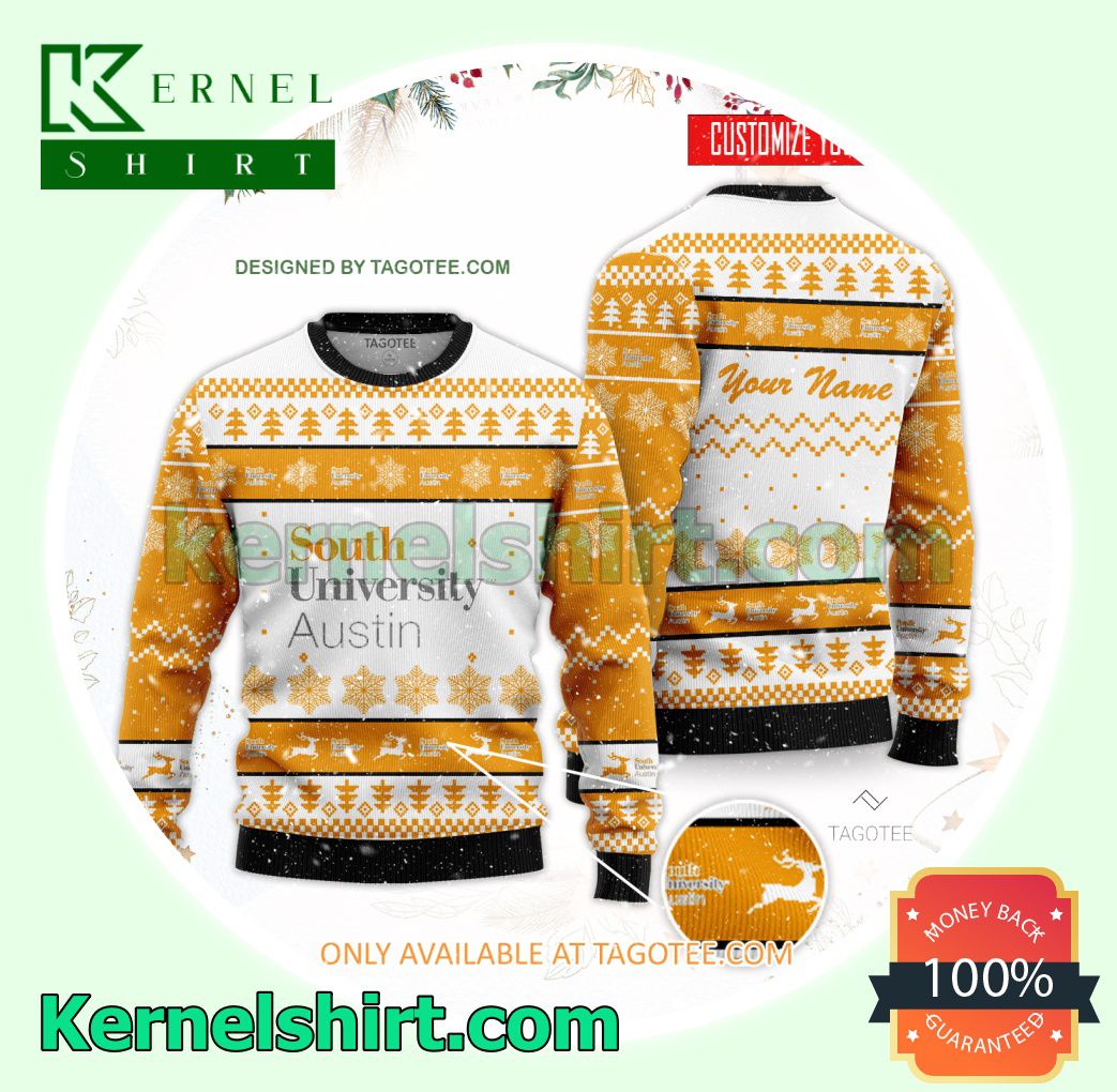 South University-Austin Logo Xmas Knit Sweaters