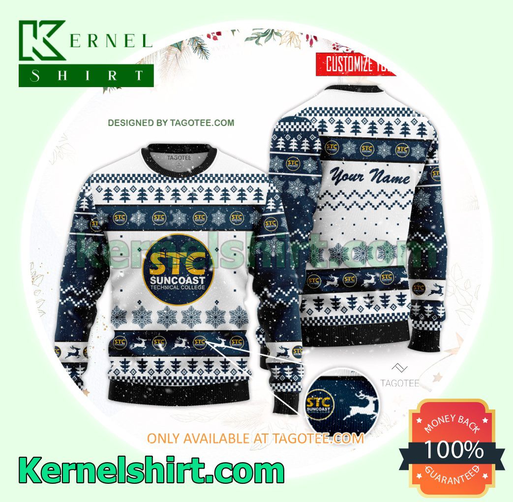 Suncoast Technical College Logo Xmas Knit Sweaters