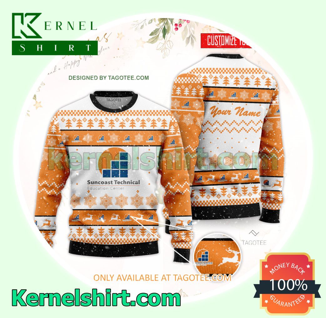 Suncoast Technical Education Center Logo Xmas Knit Sweaters