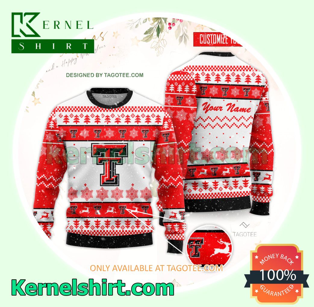 Texas Tech University Logo Xmas Knit Sweaters