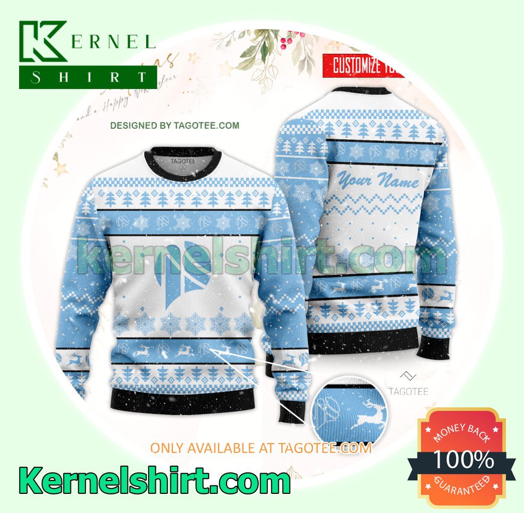 The City University of New York College of Staten Island Logo Xmas Knit Sweaters