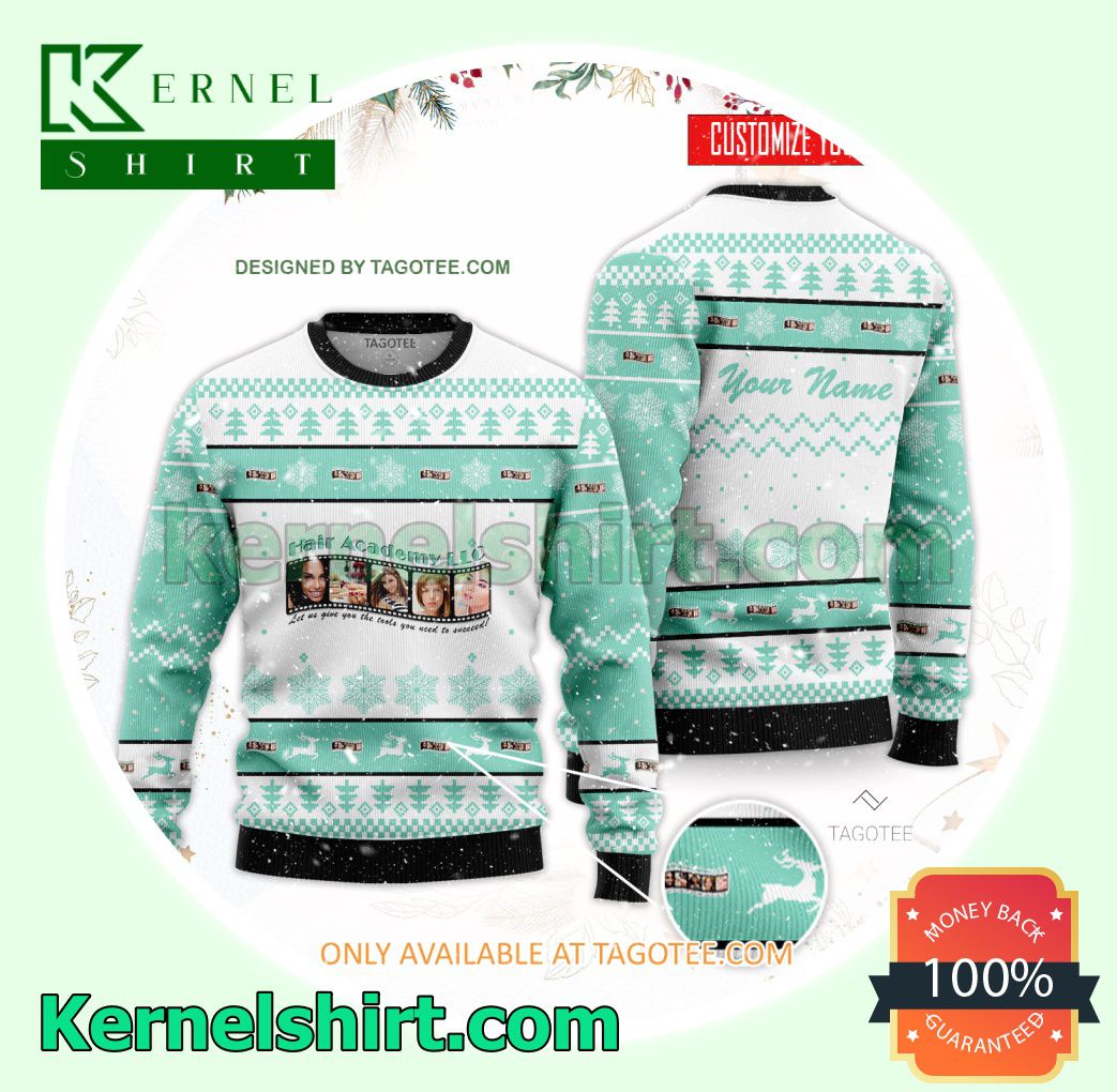 The Hair Academy LLC Xmas Knit Sweaters