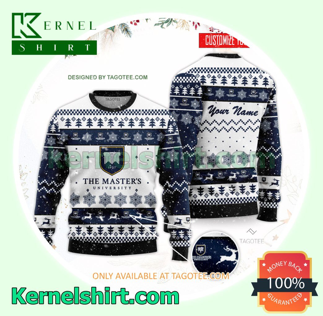 The Master's University Logo Xmas Knit Sweaters