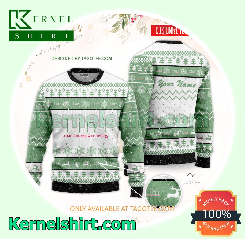 Tint School of Makeup and Cosmetology-Dallas Xmas Knit Sweaters