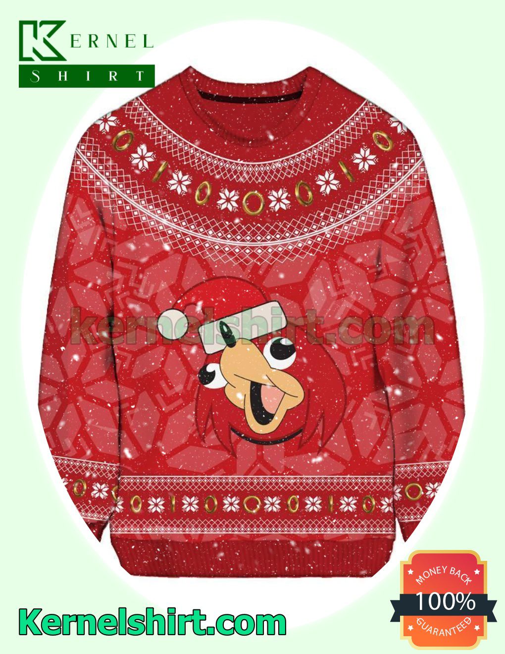 Uganda Knuckles Xmas Knit Sweaters