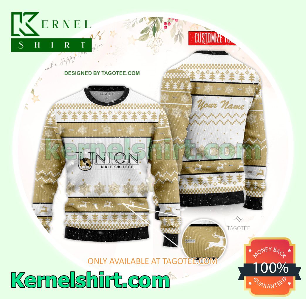 Union Bible College Xmas Knit Sweaters