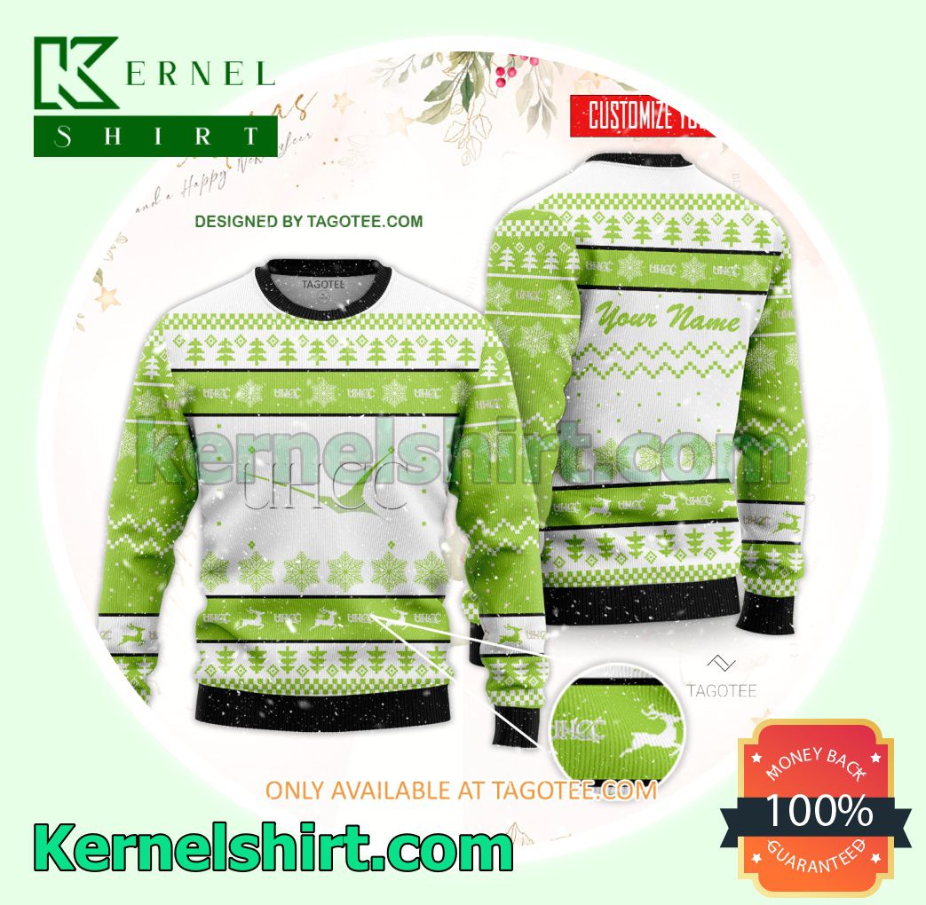 Universal Healthcare Careers College Logo Xmas Knit Sweaters