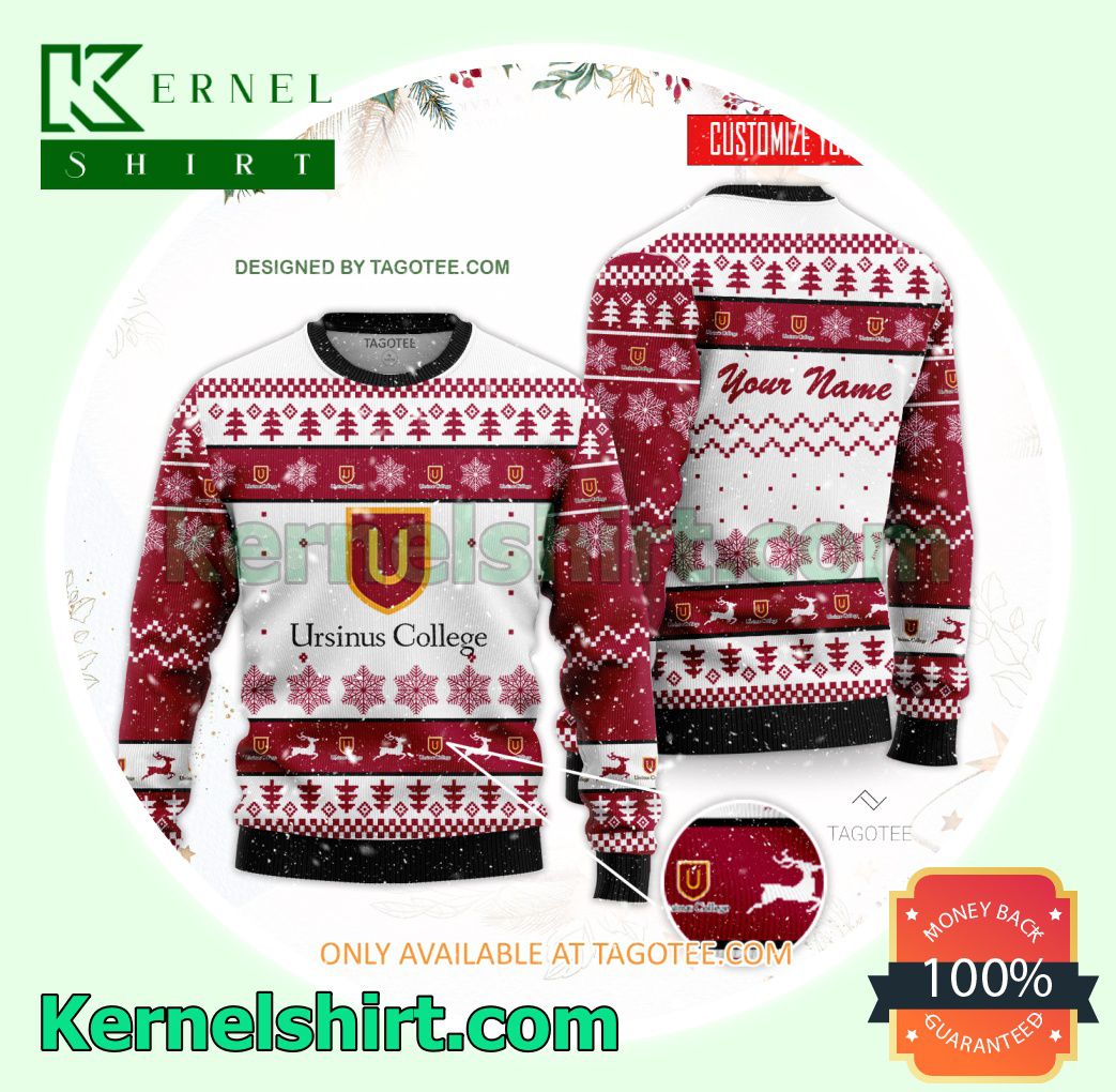 Ursinus College Logo Xmas Knit Sweaters