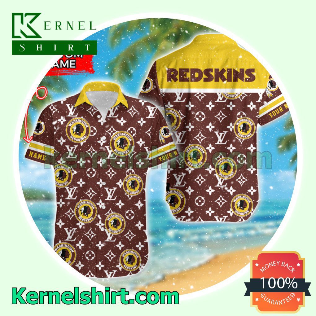 Washington Redskins Luxury Louis Vuitton Beach Shirt