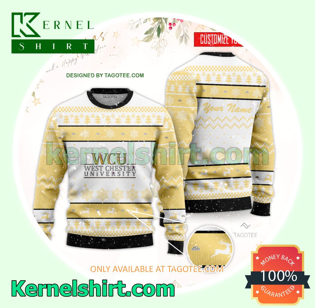 West Chester University of Pennsylvania Xmas Knit Sweaters