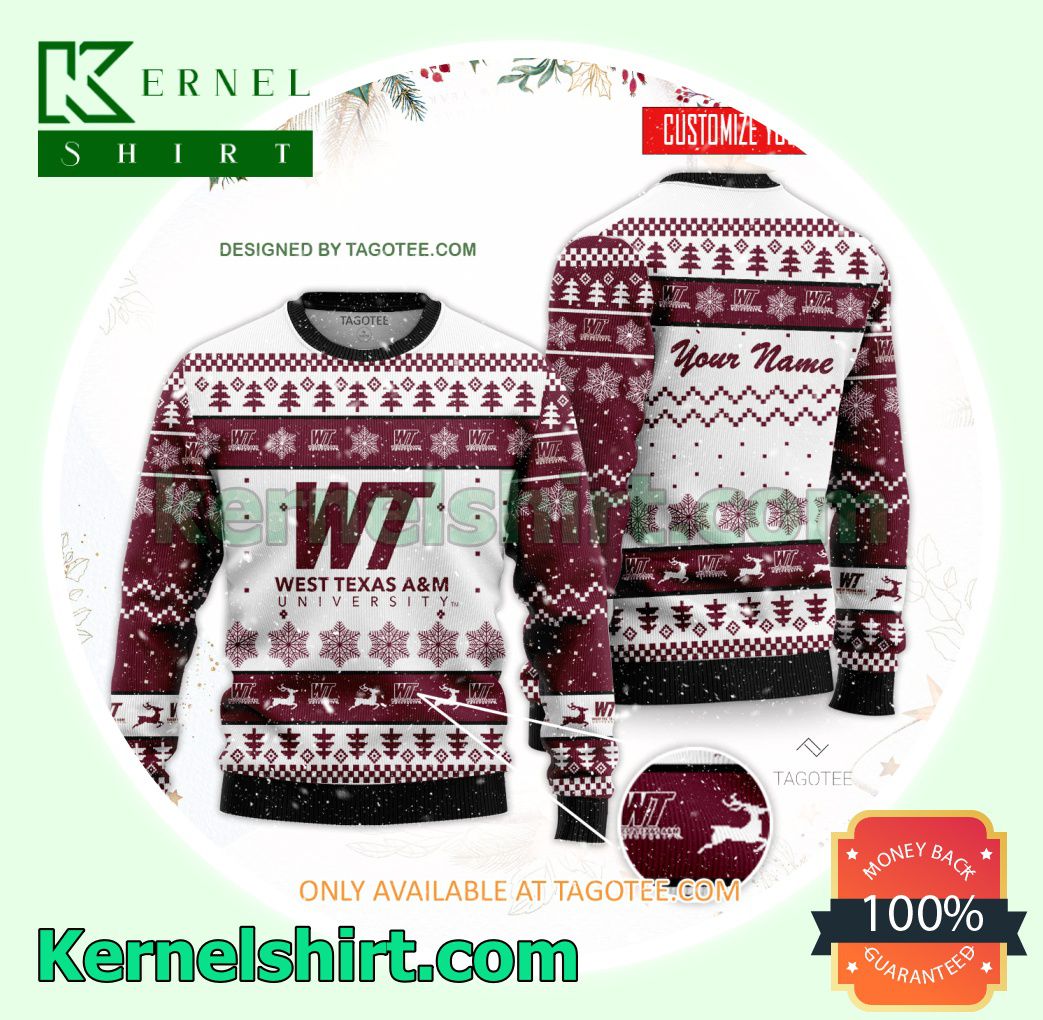 West Texas A & M University Logo Xmas Knit Sweaters