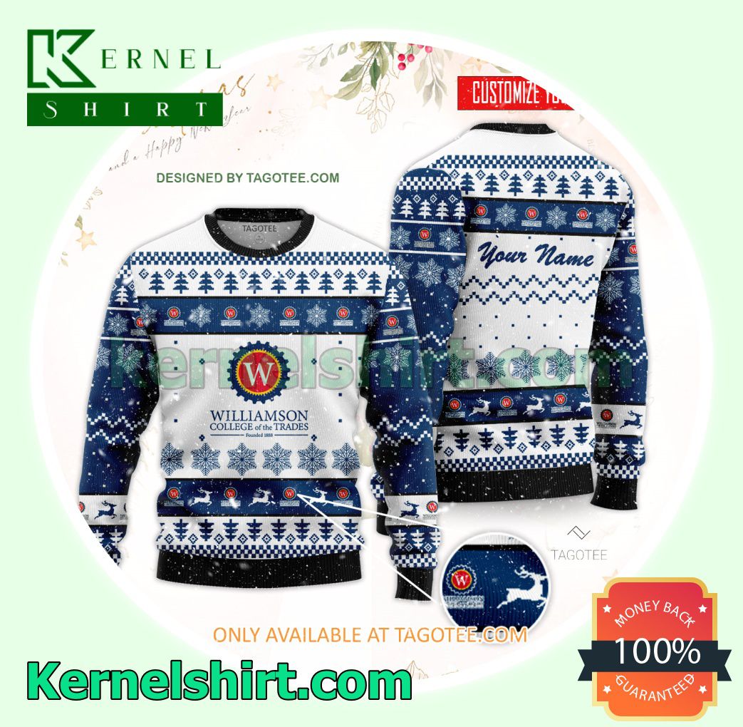 Williamson College of the Trades Xmas Knit Sweaters